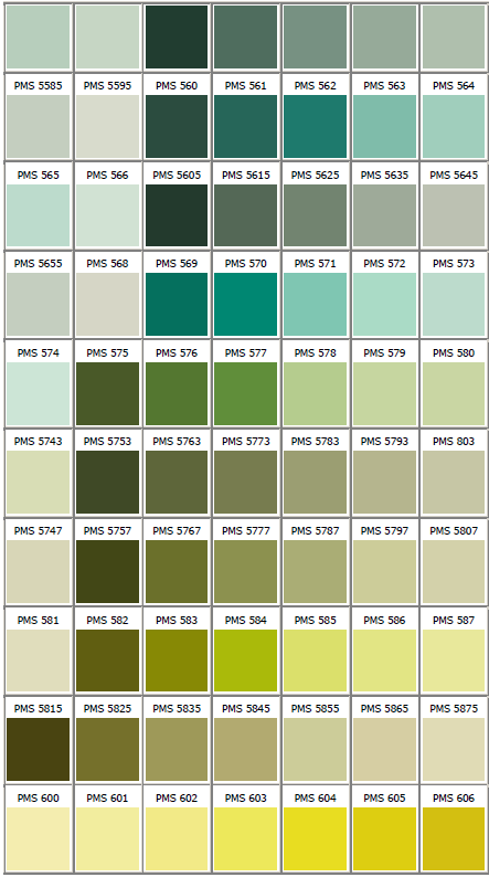 Custom Challenge Coin PMS Color Chart - Unit Coins